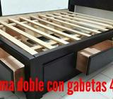 Cama con Gabeteros Nueva 450$