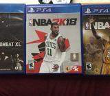 VENDO O CAMBIO JUEGOS PS4 PLAYSTATION 4 NBA MORTAL KOMBAT