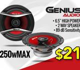 Speakers Rojos de 6.5 250wMAX