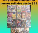 JUEGOS NINTENDO SWITCH SELLADOS DESDE $35