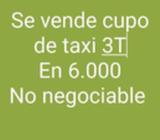 Vendo Cupo de Taxi de Colón 3t