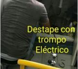 DESTAPE DE TUBERIA CON TROMPO ELECTRICO 24 HORAS