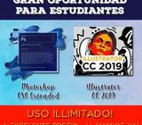 Estudiantes: Photoshop y Illustrator - Uso Illimitado (50.00)