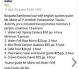 Boquete Rainfal Travel Guide